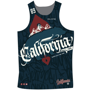 California Ink Singlet Dark Blue