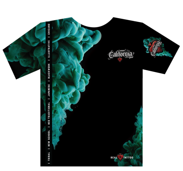 California Ink T-Shirt Black Green
