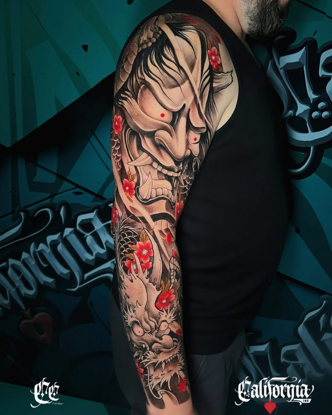 Japanese realism tattoo by California Ink Thailand
