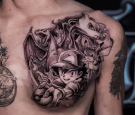 Anime tattoo Pokemon
