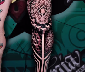 Thailand Geometric tattoo sleeve
