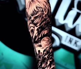 Anime tattoo in Thailand