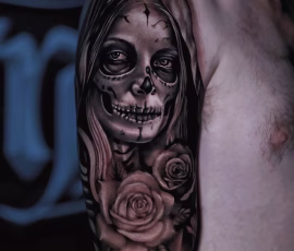 Chicano style tattoo sleeve