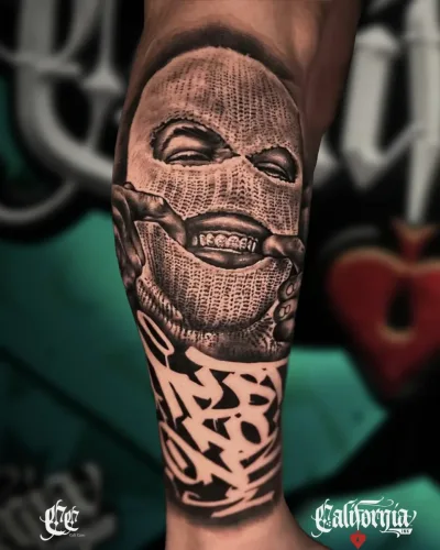 Chicano tattoo art style