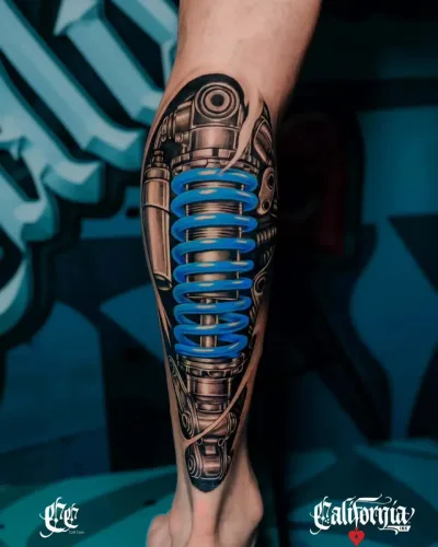 color-biomechanical-shock-absorber-calf-tattoo-california-ink.jpg